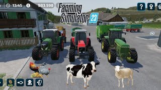 Fs23 inek koyun ve tavuk beslemek 🐮 🐑 🐔 / Farming simulator 23