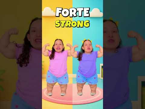 Forte/Strong 💪 Aprenda Inglês com Maria Clara MC Divertida #infantil #kids