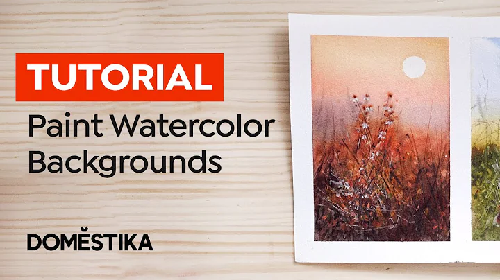 How to Paint different Backgrounds with Watercolor...