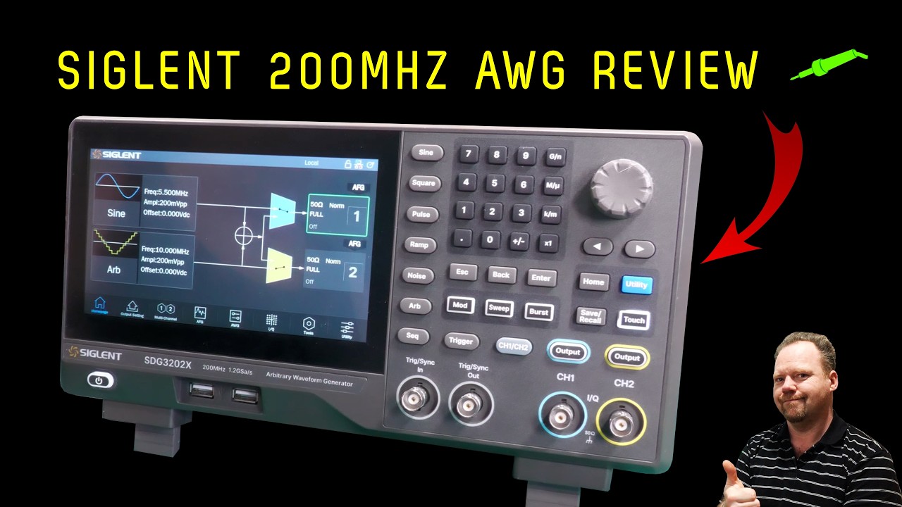 🔴 NEW Siglent Arbitrary Waveform Generator First Look - SDG3202X Review And Teardown - No.1459
