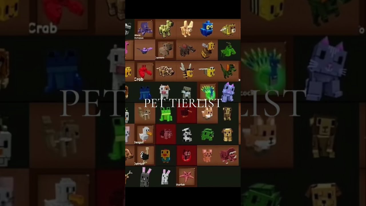 THE NEWEST PET TIERLIST IN GAG Roblox Growagarden