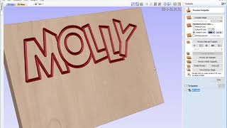 Childs Name Plaque | 2D Toolpaths | V9