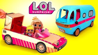 Unboxing L.O.L. Surprise || Amazing Glamper And Car For L.O.L. Cuties
