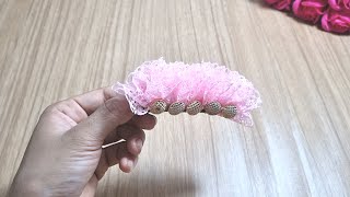 Beautiful/very easy to make lace hairpin ,DIY hair clip