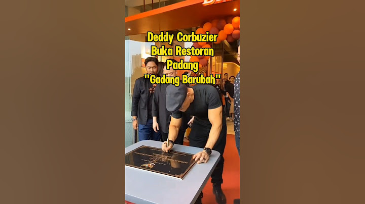 Deddy Corbuzier Buka Restoran Padang Dengan Nama Gadang Barubah di Pollux Mall Cikarang Bekasi