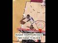 AUSAR THOMPSON USED TWO HAND TO BLOCK STRUS
