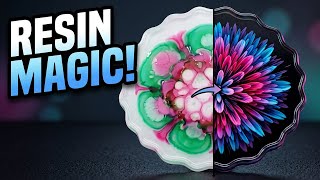 Resin Bloom Coasters: Watch the Magic Happen in Real-Time