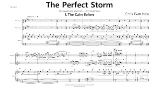 The Perfect Storm for Two Saxophones and Piano - Chris Evan Hass | Score Video