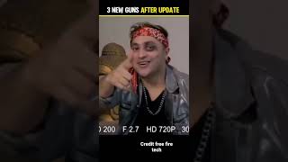 3 New Guns After Update 👻! #freefire #freefiremax #totalgaming 3 