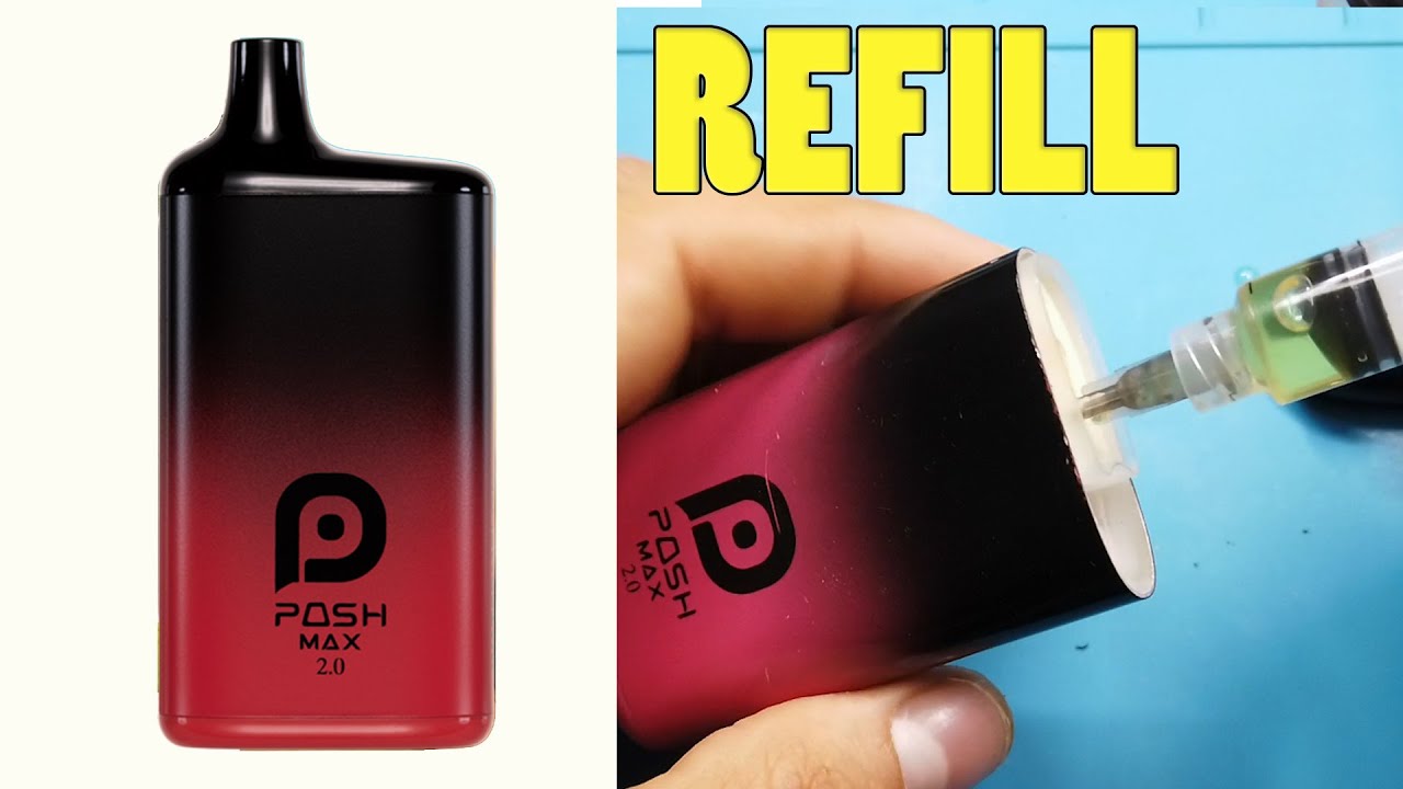 POSH MAX 2 0 Open Refill Rechargeable disposable cigarette Multiple Use disassemble fix
