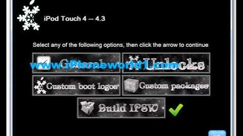 Jailbreak iOS 4.3 on iPhone 4, 3GS, iPad, iPod touch on Windows Using Sn0wbreeze 2.3