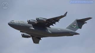 El Enorme Caballo de Trabajo de la USAF, el Boeing C-17 Globemaster III en Accion #aviación #militar