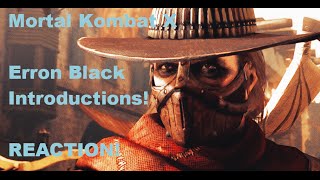 Mortal Kombat X - Erron Black Intros - REACTION!