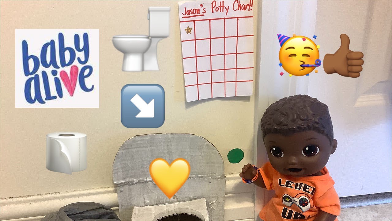 Baby Alive Snackin' Luke Jason DOES POTTY TRAINING FOR THE FIRST TIME!