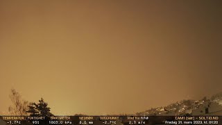 Timelapse Cam 1 - Natt til 31. mars 2023