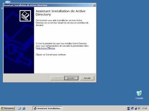 installation d'Active directory sur windows server 2003