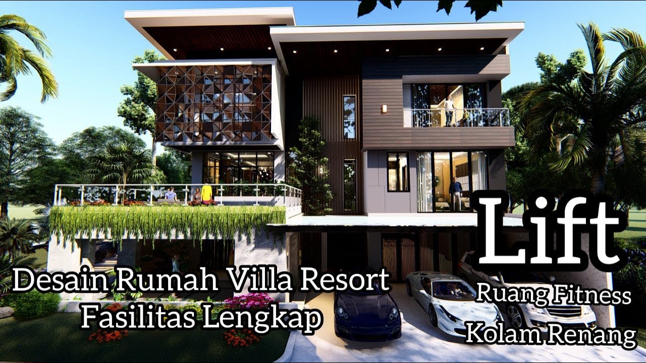 Desain Rumah Tropis Mewah Dengan Hook Ibu Yenny Di Bsd Tangerang
