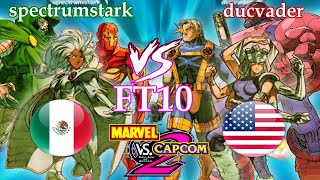 Marvel vs Capcom 2: New Age of Heroes - spectrumstark vs ducvader FT10 [Rematch]