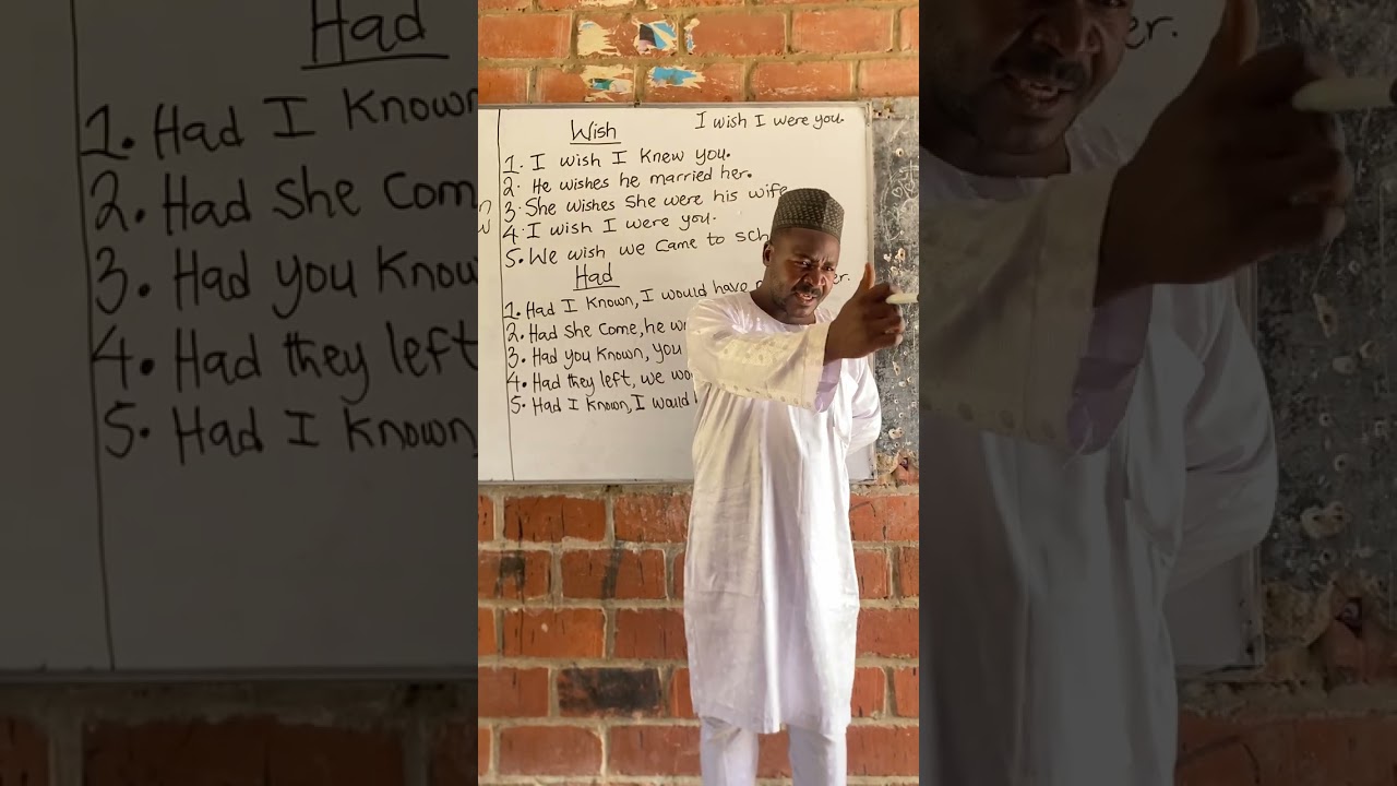 Words for speaking (wish and had)