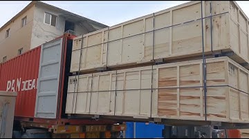 CNC Router Factory Loading Machines into Container