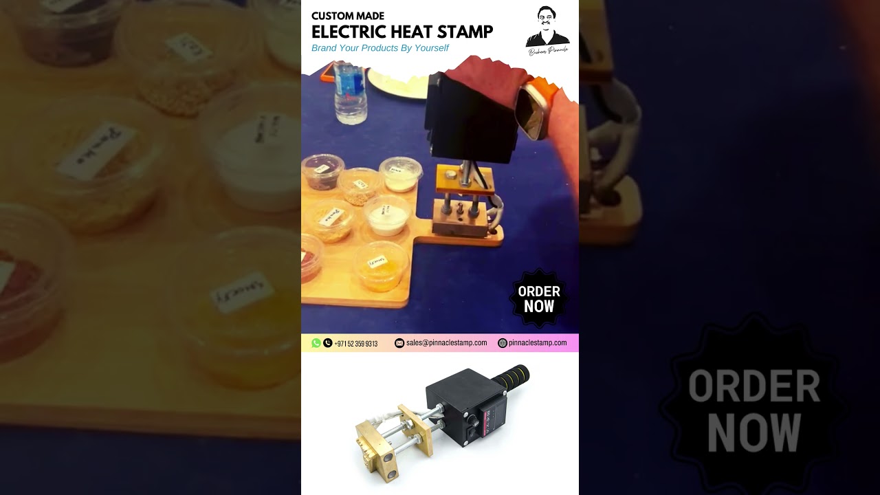 Electric heat stamp for wood | Branding Stamp