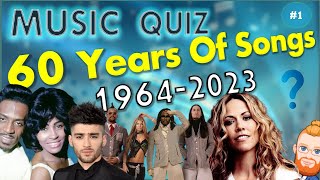 60 Years Of Songs | Guess The Song Music Quiz