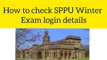 How to check SPPU Winter Exam login Details | SPPU | Pune University |