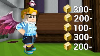 I spend 1400+ gcubes in blockman go