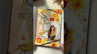ASMR Yellow Journaling💛🧡💛Art journaling #journaling #journalwithme #scrapbooking