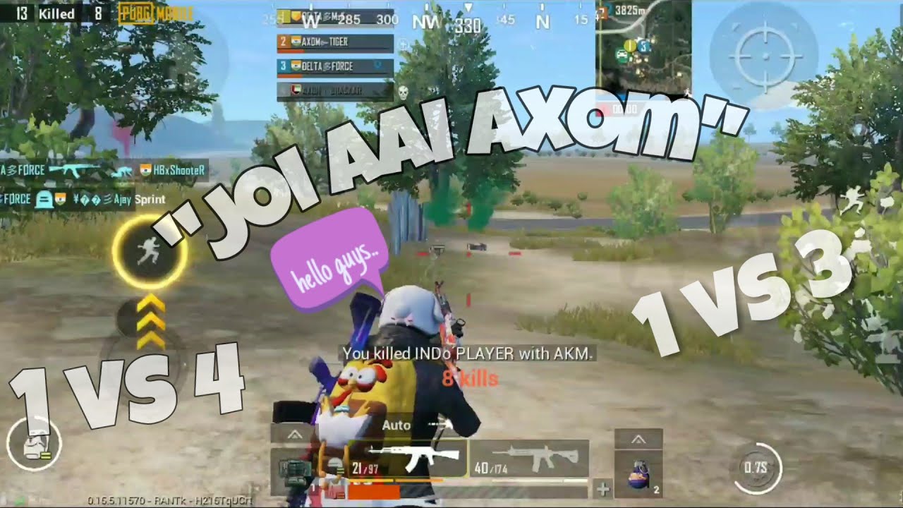 Pubg mobile full video chicken dinner and 1 vs 4 video | support me ...