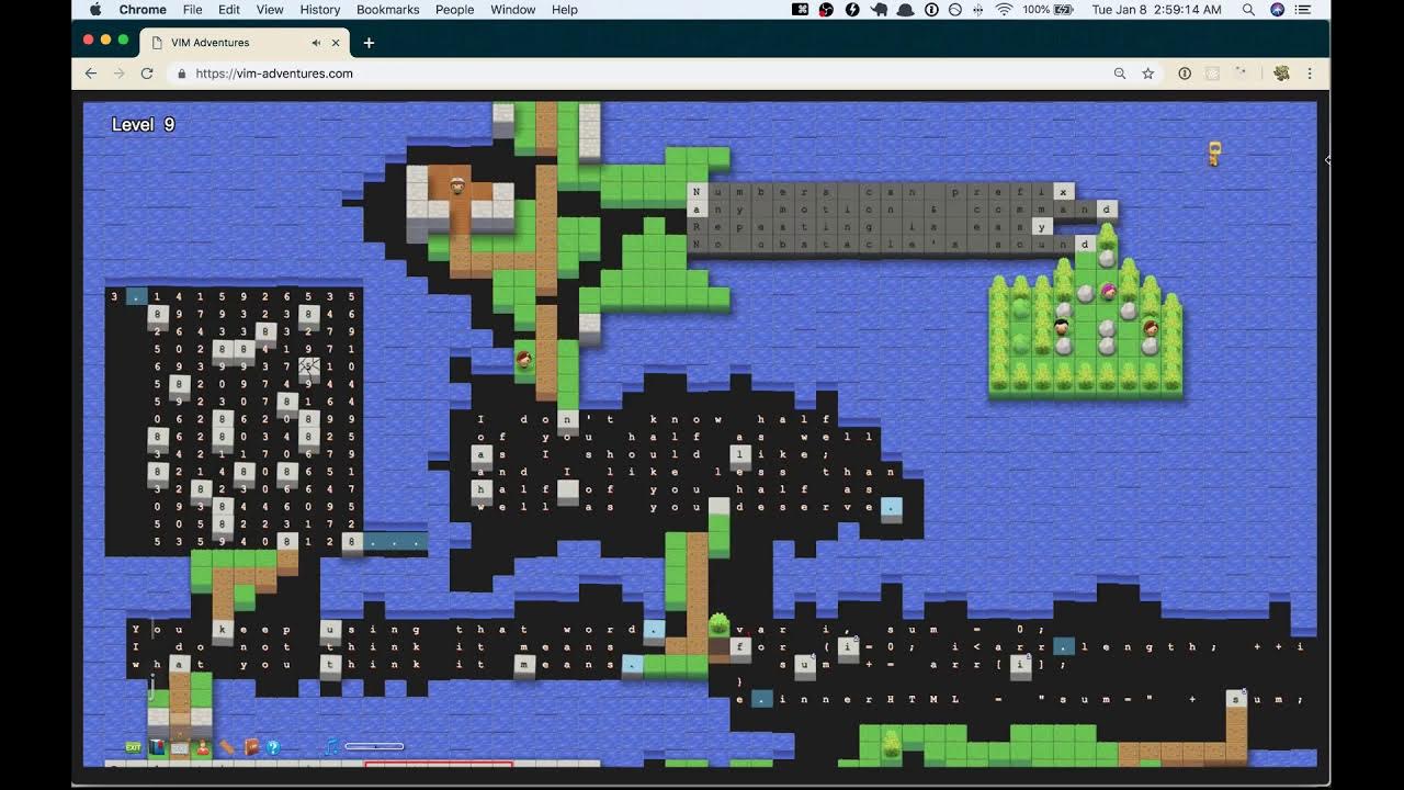 Vim Adventures Level 9 YouTube vim-adventures-level-9-youtube