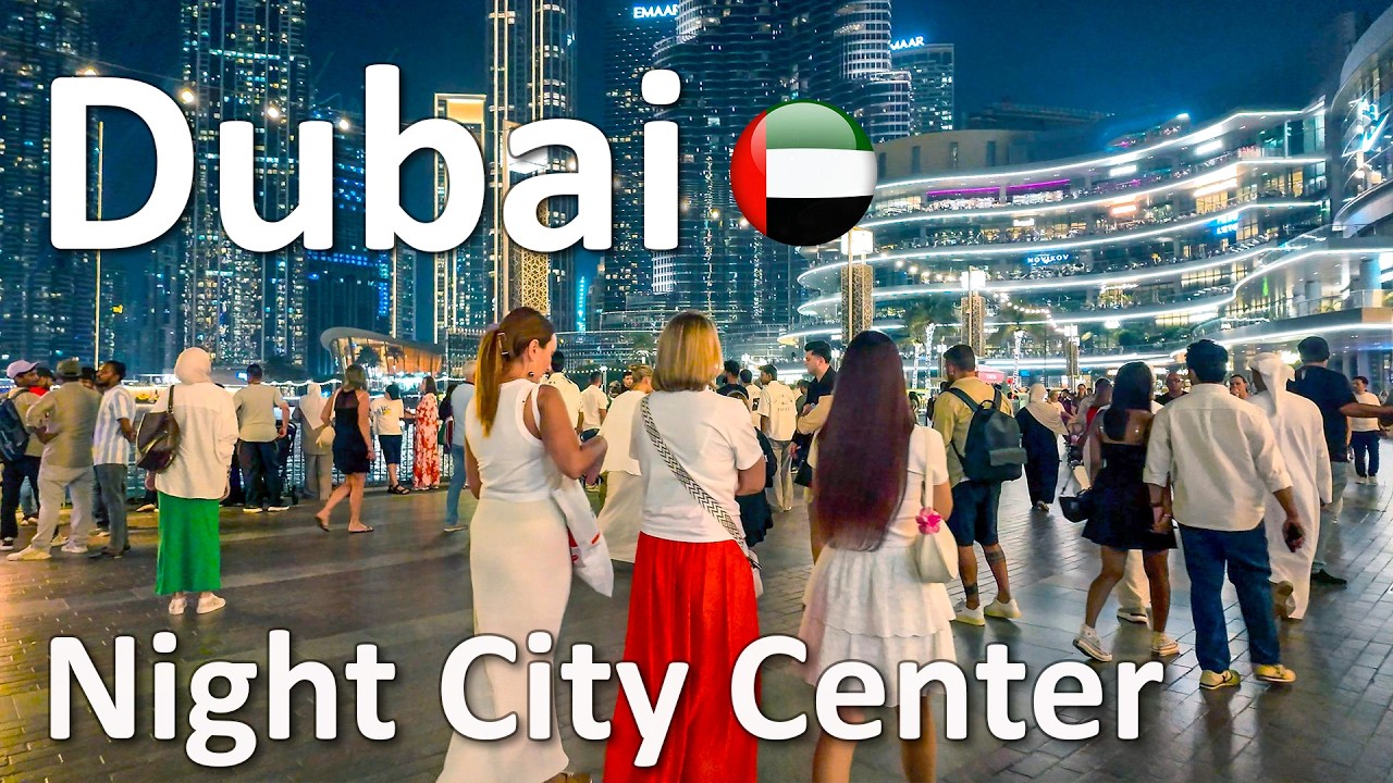 Dubai Nightlife Burj Khalifa City Center Dubai Walk 4K🇦🇪