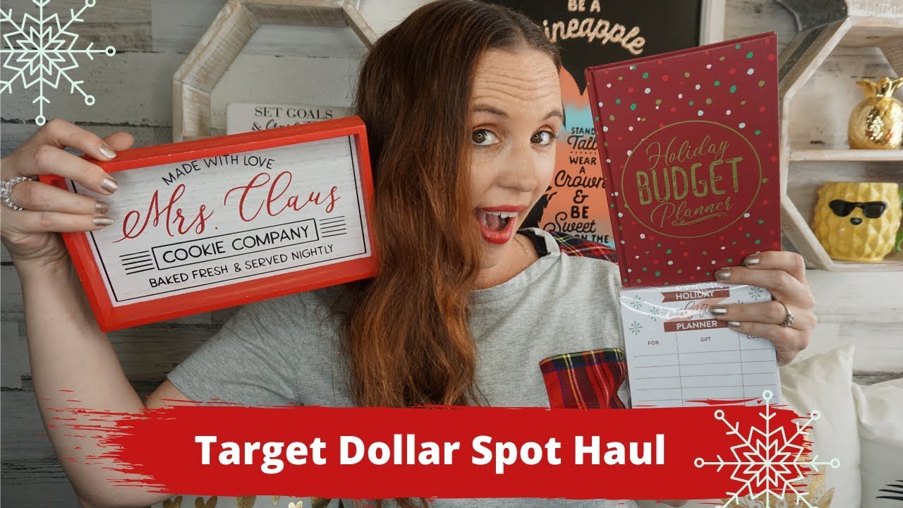 Big Target Dollar Spot haul So many Christmas Items with Good prices YouTube