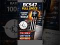 BC547 NPN Transistor | Pinout, Current &amp; Gain #electronic