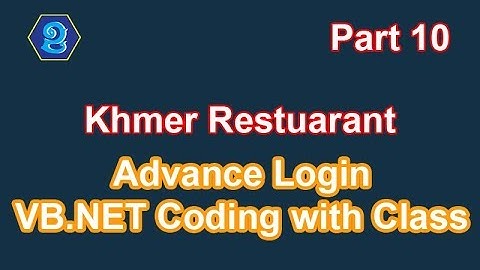 Khmer Restuarant  VB NET & SQL Server  Create database and interface book  Part 7