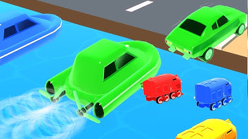 shape shifting 🎮🚜🚂 All levels Gameplay Walkthrough Android. ios Max Level