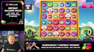Free Spins All Stream + a 4K TV Giveaway — McLuck Birthday Bash LIVE screenshot 5