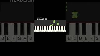 Headlights-Alok,Alan Walker-Melody Masters #piano #trending