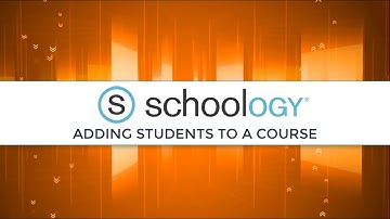 Schoology Tip#1 - Adding Students or Teachers To A Course