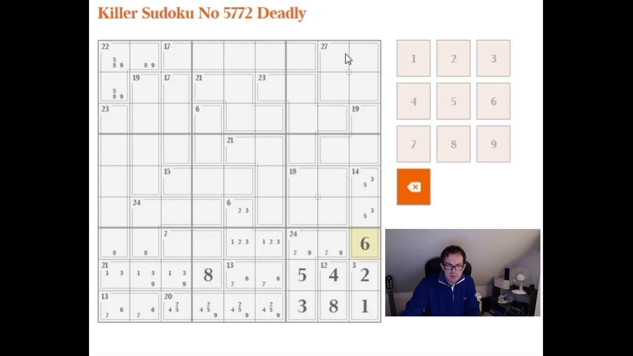 How to solve the deadly rated killer sudoku from the times youtube