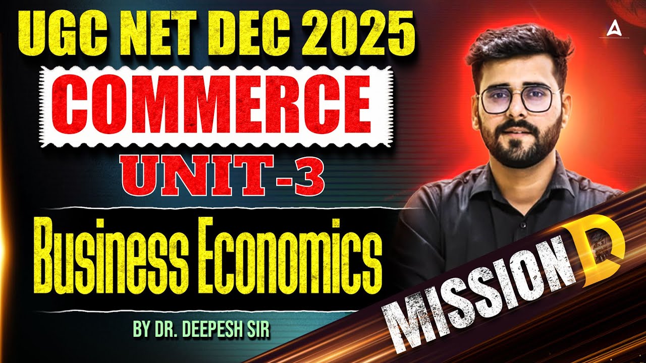 UGC NET Commerce | UGC NET Commerce Unit 3 Business Economics By ...