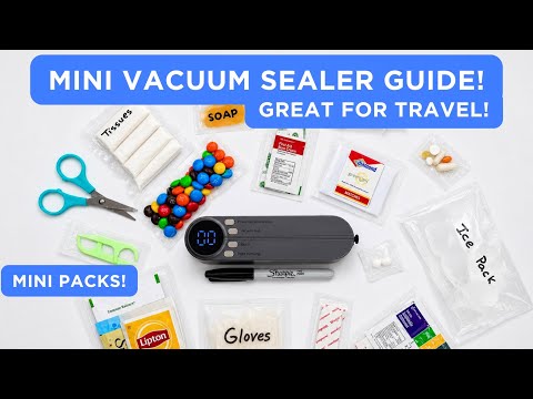 Mini Vacuum Sealer Tutorial! 💕 DIY mini Essentials and Tiny EDC!🎒