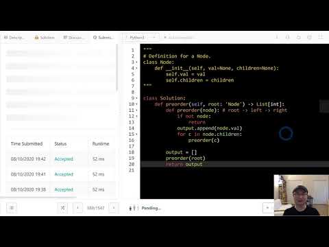 589. N-ary Tree Preorder Traversal | English | Easy