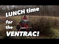 Ventrac tough cut mows down overgrown creek bottom overflow  didnt know what to expect on this one