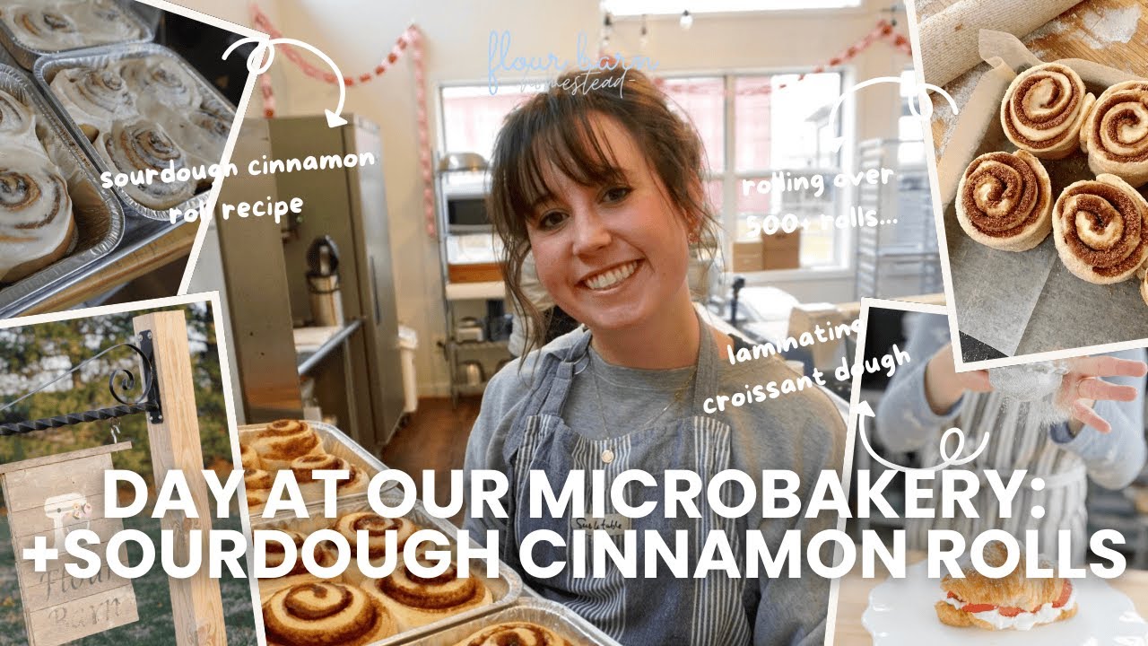 День в нашей мини-пекарне + приготовление булочек с корицей на закваске!! **Рецепт прилагается**