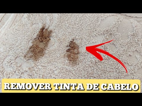 Como REMOVER mancha de TINTA DE CABELO de tecidos BRANCOS e COLORIDOS