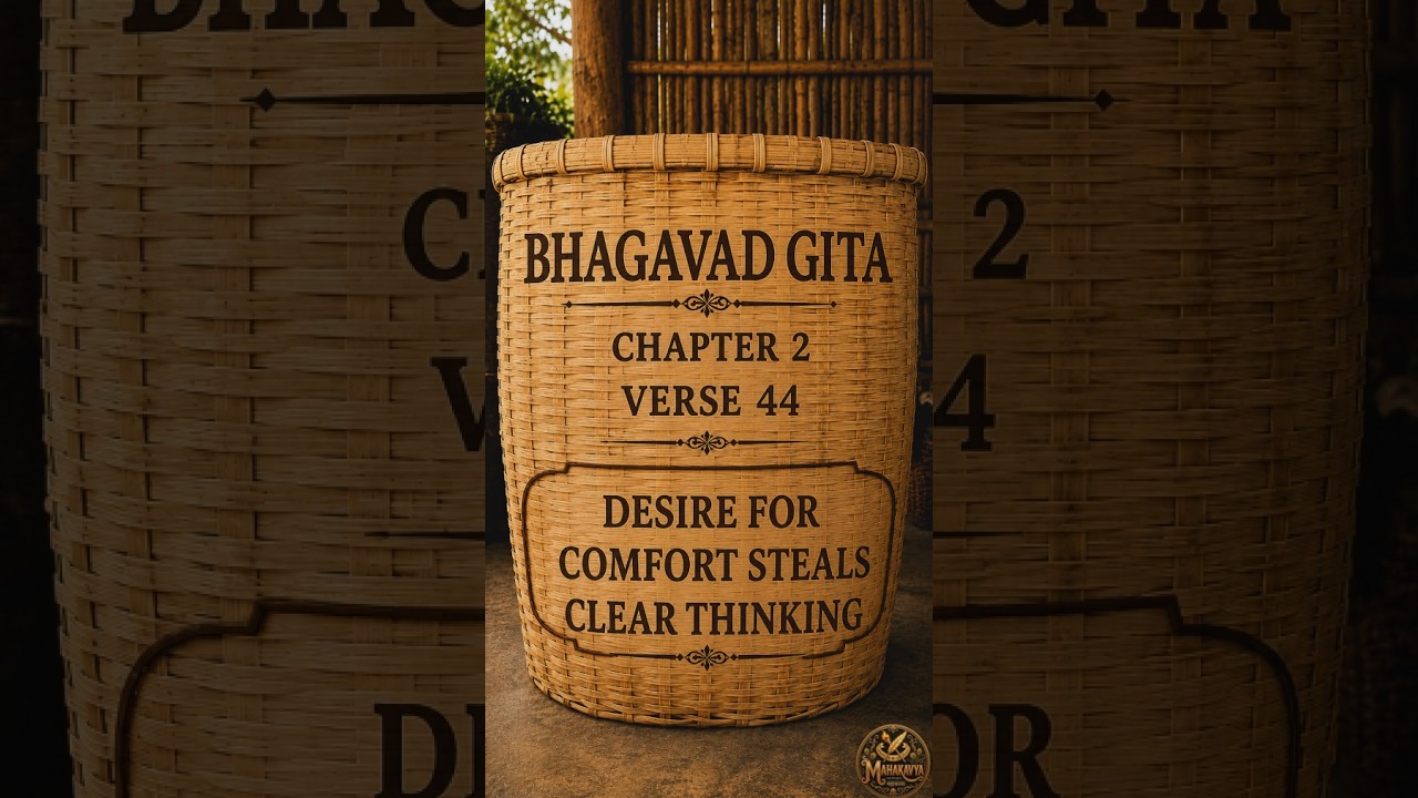 2 .44 English-Attachment to Wealth and Pleasure Destroys Focus | Bhagavad Gita Shlok 2.44 in English