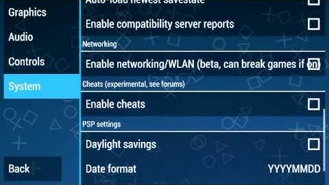 ppsspp 0.9.6  setting