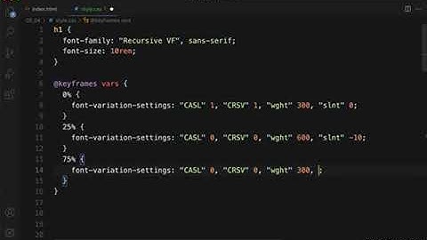 24 Animating variable fonts with CSS