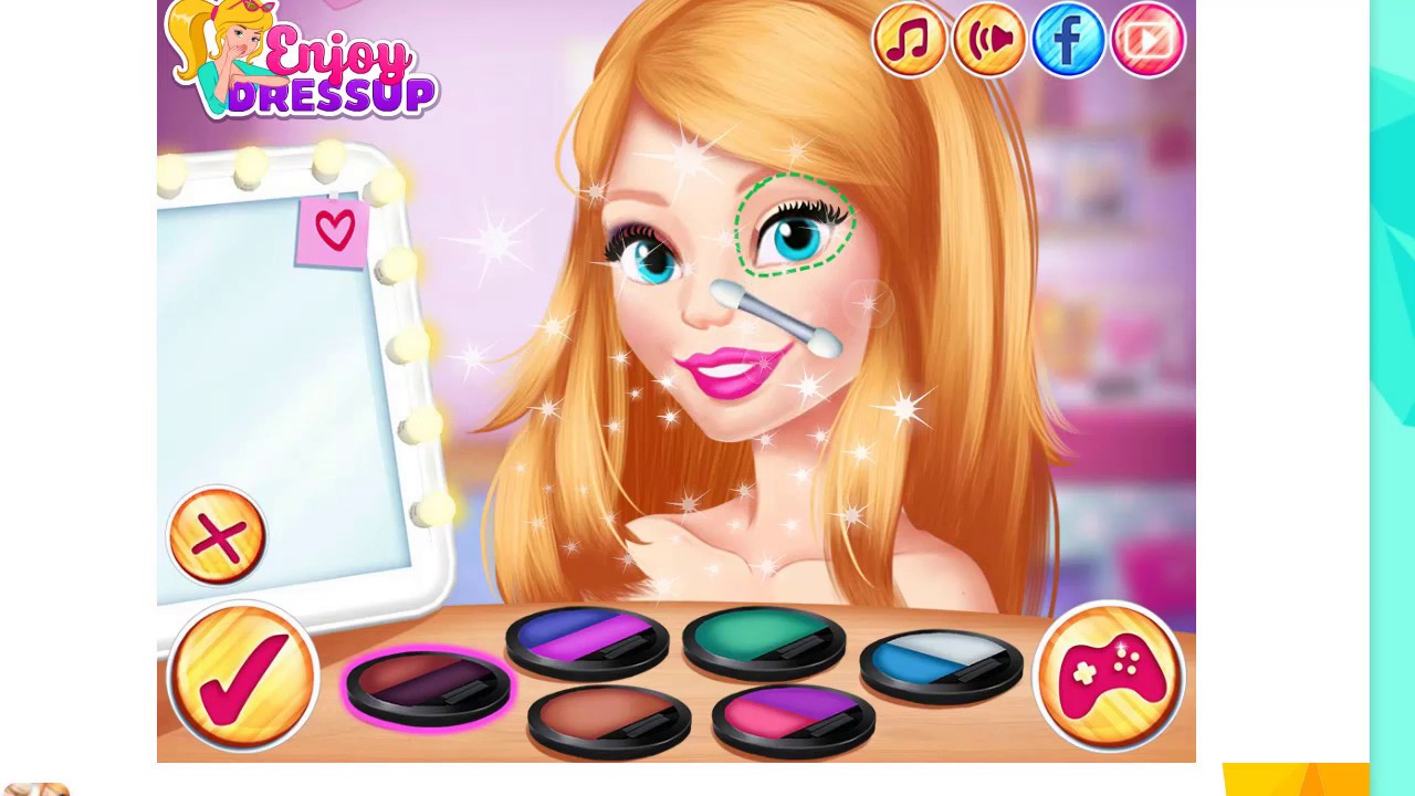 How To Makeup Games for Girls -  Best Makeover  Dress Up Games for Girls -  Girls Learn Makeup
